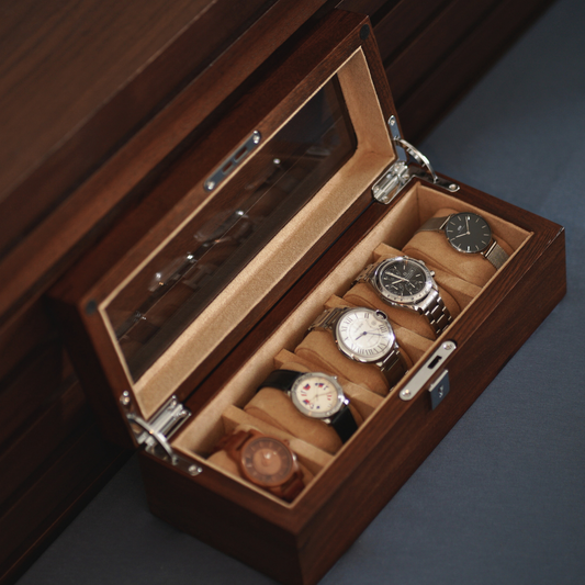 木製腕時計ケース(5本収納)