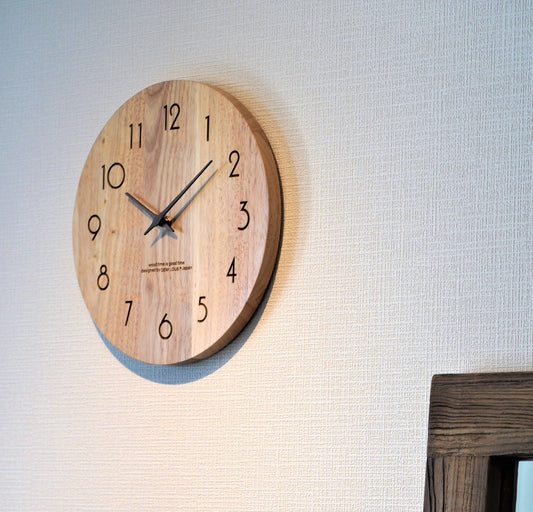 Demi Lous. 天然木壁掛け時計 洗練されたデザイン、 静かなクォーツムーブメント、ギフトに最適 (コピー)