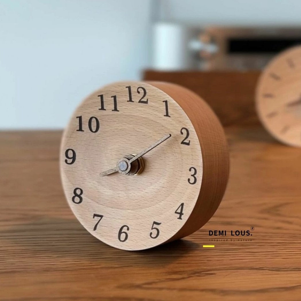 無垢の木 置時計